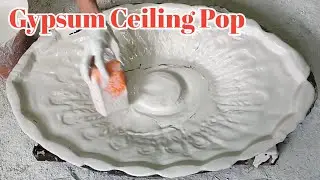 Gypsum ceiling pop Casting -  Oval Center Panel Gypsum