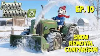SNOW BLOWER vs. PLOW: Comparison and Rating - Farming Simulator 25