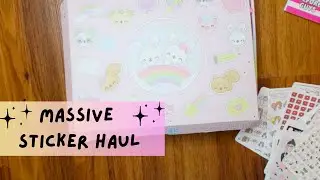 Huge Sticker Haul! #planner #stickerhaul