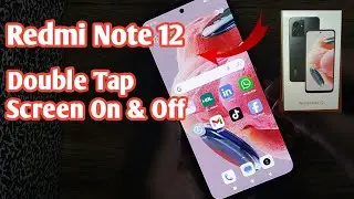 Redmi note 12 double tap Screen on off | How to Enable Double Tap to Lock Screen in Redmi note 12