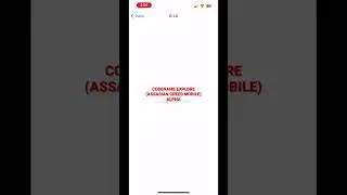 CODENAME EXPLORE(ASSASIAN CREED MOBILE) ALPHA 