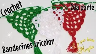 Banderines tejidos a crochet | 2da parte