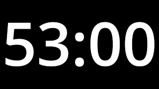 53 MINUTE TIMER with alarm - COUNTDOWN Clock Alarm