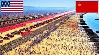 Russian Forces Landing Vs U.S Army Defenses - Ultimate Epic Battle Simulator 2 UEBS 2