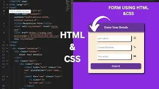 How to create responsive Form || HTML & CSS
