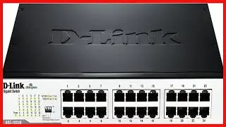 D-Link Ethernet Switch, 24 Port Gigabit Unmanaged Fanless Network Hub Desktop or Rack Mountable