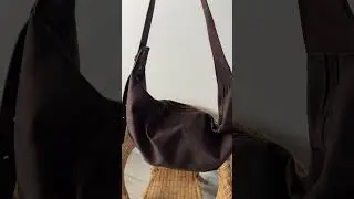 Сумка хобо из эко-замши с WB 