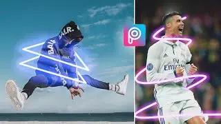 Neon Glowing Shapes | PicsArt tutorial