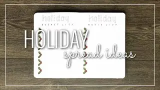 HOLIDAY SPREAD IDEAS | bullet journal ideas