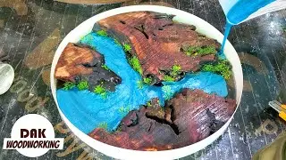 Epoxy Resin River Table & Wood || Woodworking Projects - Resin Art