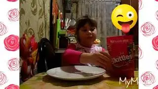 Опыт РАДУГА ИЗ SKITTLES | Kids science experiment Rainbow Skittles