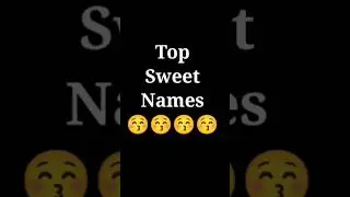 Top Sweet Name 🥰 alphabet letter #alphabet #letter #shortsvideo 😘😘