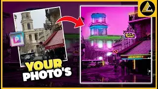 How to Edit SYNTHWAVE ART in PicsArt Mobile - Muzzi Creations