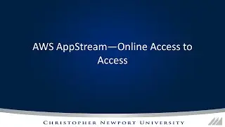 AWS Appstream for Students