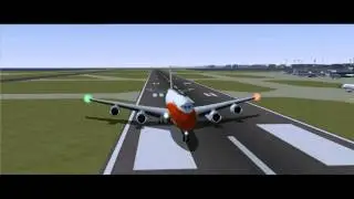 FlightGear: 747-8 SMOOTH Landing at KSFO (4K)