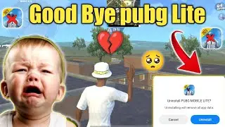 😭 uninstall pubg mobile Lite 0.24.0 💔