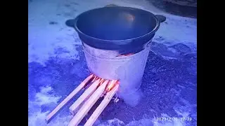 Походный очаг для казана своими руками