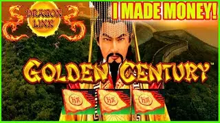 I Made Money With Free Play At The Casino! Golden Century Dragon Link Slot Machine