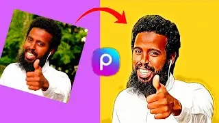 Akkaataa Suura Karton itti Jijirru | Picsart portrait Cartoon Photo Editing Tutorial 