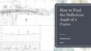 How to Creat Deflection Angle of a Curve in Auto cad Part 2