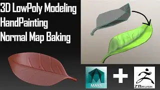 CREATING A GAME-READY LEAF ASSET: MAYA, ZBRUSH & MARMOSET TOOLBAG WORKFLOW 🎮 | 3D MODELING TUTORIAL