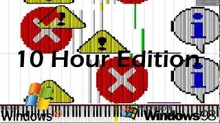 [Black MIDI | 10 Hours] Music using ONLY sounds from Windows XP and 98! 141.000 Notes