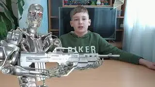 3D Model Terminator T 800 green screen