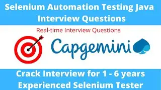 ⚡ Selenium Automation Testing Java Interview Questions ⚡ How to crack Capgemini ⚡