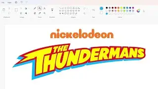 How to draw The Thundermans logo using MS Paint | How to draw on your computer