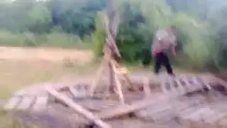 Скирда - строим сенохранилище. Заготовка сена на зиму.