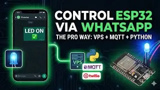 How to control your ESP32 using WhatsApp | Python & MQTT