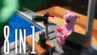 8 LEGO MOCS IN 1 - A Building Mashup Collaboration