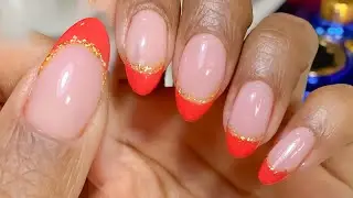 Esmaltação em gel | unhas decoradas para o Natal 🎄 #2024 #nails