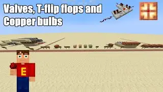 Redstone tutorial 9 Valves, Toggle flip flops and Copper bulbs