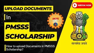 How to upload documents in PMSSS | upload documents in PMSSS scholarship | Irshad Ahmed