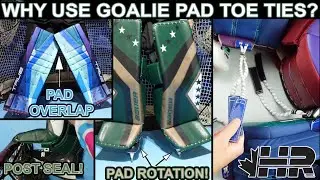 What do hockey goalie pad toe ties do? Here is why you should use them!