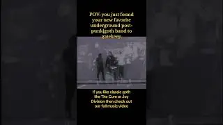POV: you just found your new fav goth|Post-punk band. Our video for Every Promise is out now!#goth