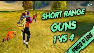 B2K !! Ranked Mode Only Short Guns 1 VS 4 Challenge !! Born 2 Kill !! B2K Pro Game Play !!