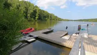Walking through Hempstead Lake State Park, 25 miles away from Manhattan