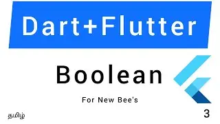 Dart+Flutter | Bool | Tamil