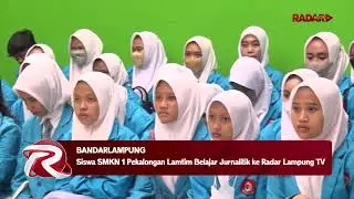 Siswa SMKN 1 Pekalongan Lamtim Belajar Jurnalitik ke Radar Lampung TV