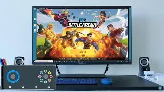 DC Battle Arena on NoxPlayer with DroidMote