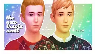 travis scott | pre-made sims makeover (cc ver.)