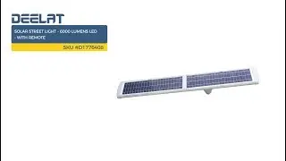 Solar Street Light - 6000 Lumens LED - with Remote SKU #D1776408
