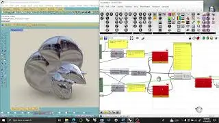 Using ChatGPT in grasshopper to create geometries with the expression node and three variables.