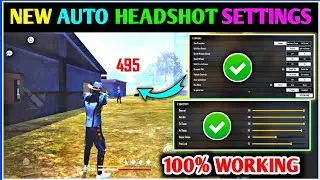 New Headshot Settings 🔥|  Free Fire New Auto Headshot Settings 😈| New Headshot setting Free Fire