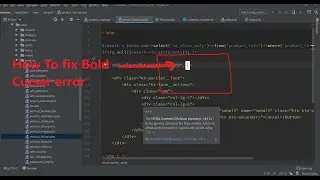 how to fix bold curser in IDE