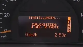 Mercedes W203. How to change language in the on-board computer