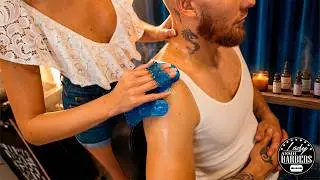 💈 ASMR Head, Neck, and Shoulder Massage by Barber Lady Irene