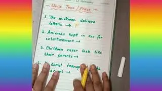 Write True or False || SST Worksheet || Class 2 #worksheet #write #true #false #class